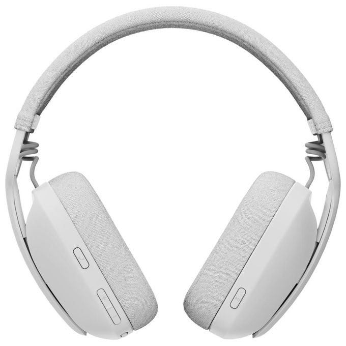 Logitech 981-001219 Zone Vibe 100 Auricolare Wireless Bluetooth 5.2 Microfono Boom con Cancellazione del Rumore Cuffie Circumaurali 40 mm Autonomia 20 Ore colore Bianco