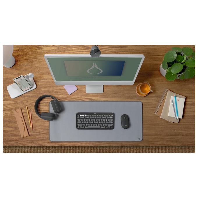 Logitech K380S Pebble Keys 2 Tastiera Wireless Bluetooth QWERTY Italiano Multi-Device Silenziosa colore Grafite
