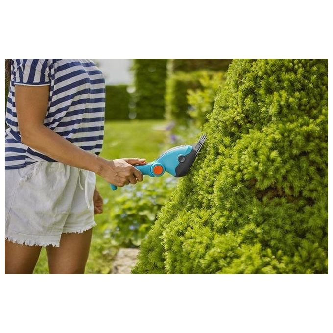 Gardena 9888-20 ComfortCut Li Kit Cesoie Erba e Arbusti a Batteria 3,6 V 3 Ah Ioni di Litio 8 cm colore Turchese