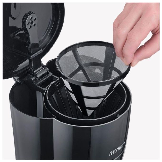 Severin KA 4320 Macchina da caffe' a Filtro 1,25 L 900 W Filtro Permanente Spegnimento Automatico colore Nero