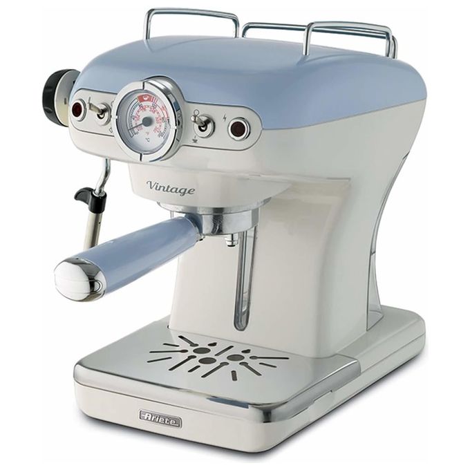 Ariete Macchina da caffe' Espresso 138915 Polvere + Cialde, Cappuccinatore, Celeste