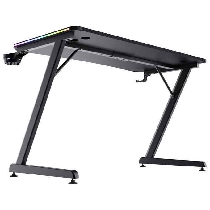 Trust GXT 709 Luminus Scrivania Gaming LED RGB 10 Modalita' Colore Nero