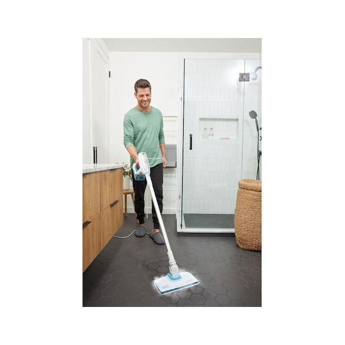 Black and Decker BHSM15FX08 Pulitore a Vapore Portatile 1500 W 0,5 L 8 Accessori riscaldamento 30 s colore Bianco
