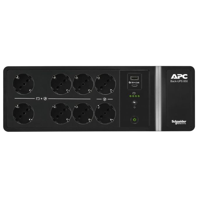 APC BE850G2-IT Gruppo di Continuita' UPS Standby Offline 850 VA 520 W 8 Prese Protezione Sovratensioni colore Nero