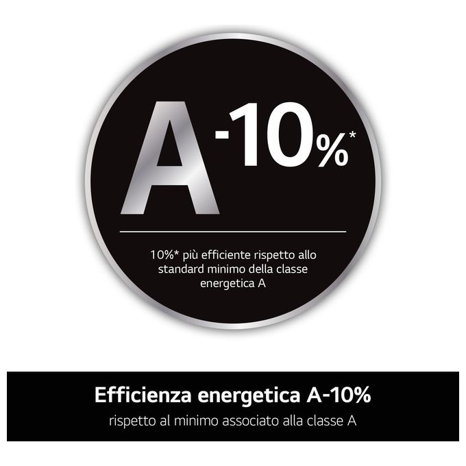 LG F2R3S09NSWB Lavatrice 9Kg AI DD Classe Energetica A-10% 1200 Giri Vapore AI Wash