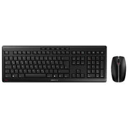 Cherry JD-8500DE-2 Stream Desktop – Set Tastiera e Mouse Wireless 2,4 GHz, Layout QWERTZ, Tasti Silenziosi SX, Mouse 6 Tasti 2400 dpi, colore Nero