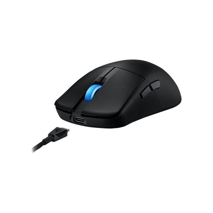 Asus 90MP03Z0-BMUA00 ROG Harpe Ace Mini Mouse Gaming Ambidestro Ottico 42000 DPI Wireless Bluetooth USB Type-C 8000 Hz 49g colore Nero