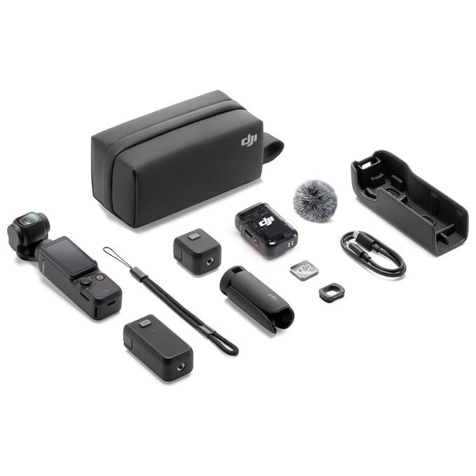 DJI 6941565969903 Osmo Pocket 3 Creator Combo Action Cam CMOS 1'' Video 4K 120fps Stabilizzazione 3 Assi ActiveTrack 6.0 Microfono Incluso