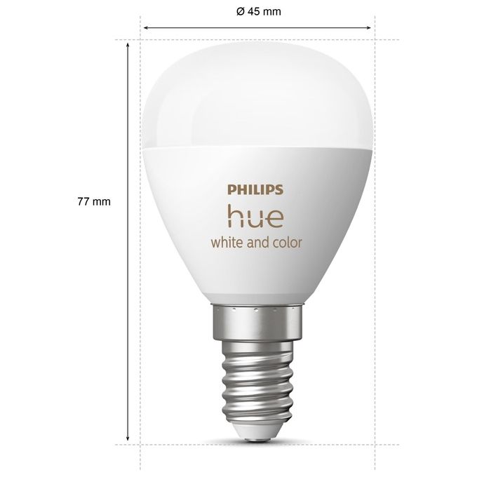 Philips Hue White and Color Ambiance Lampadina Connessa E14