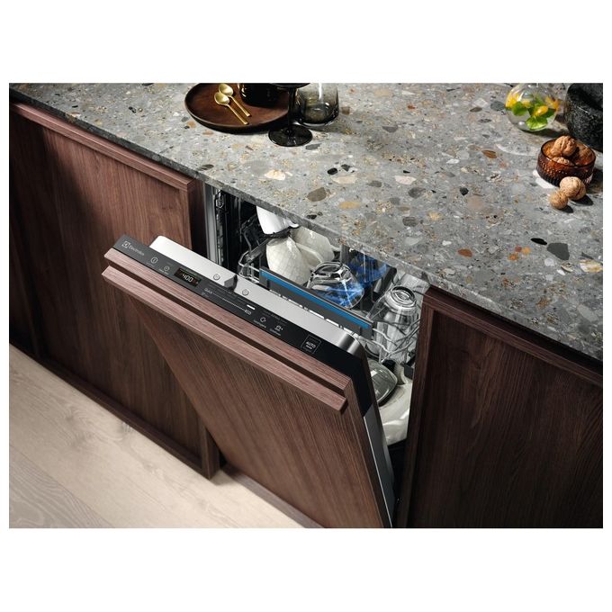 Electrolux KEQC2200L Serie 600 Lavastoviglie Incasso Scomparsa Totale 9 coperti Classe E AirDry SatelliteClean Inverter 46 dB (82x45x55 cm) colore Nero