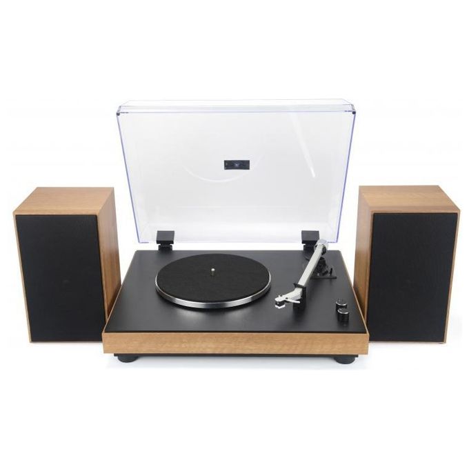Majestic 110554 WD TT 54 Giradischi Vintage 33 45 Giri Bluetooth 5.4 USB 30W Altoparlanti Esterni RCA colore Nero Legno