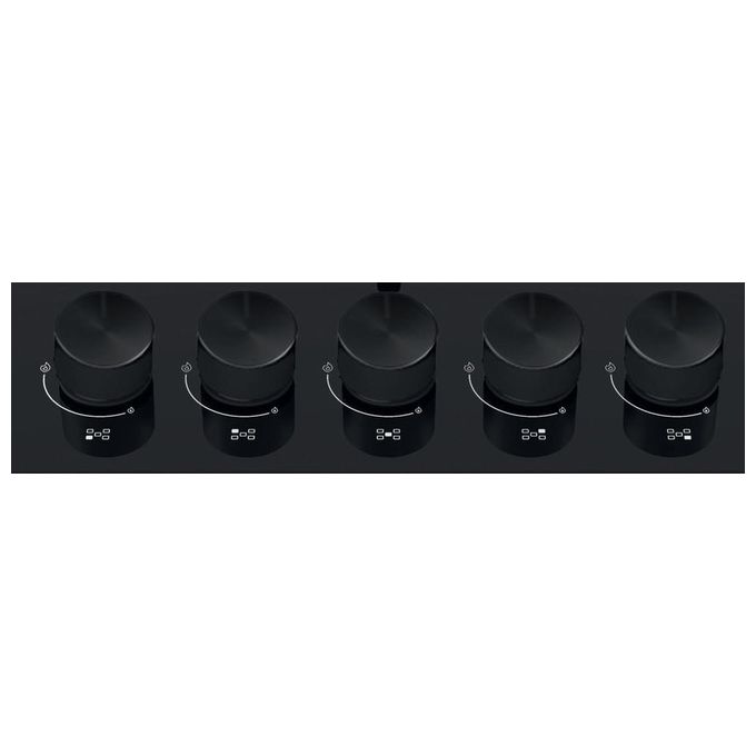Whirlpool GOA7523NB1 Ambient Urban Piano cottura a gas 73 cm 5 fuochi da incasso in vetro colore Nero