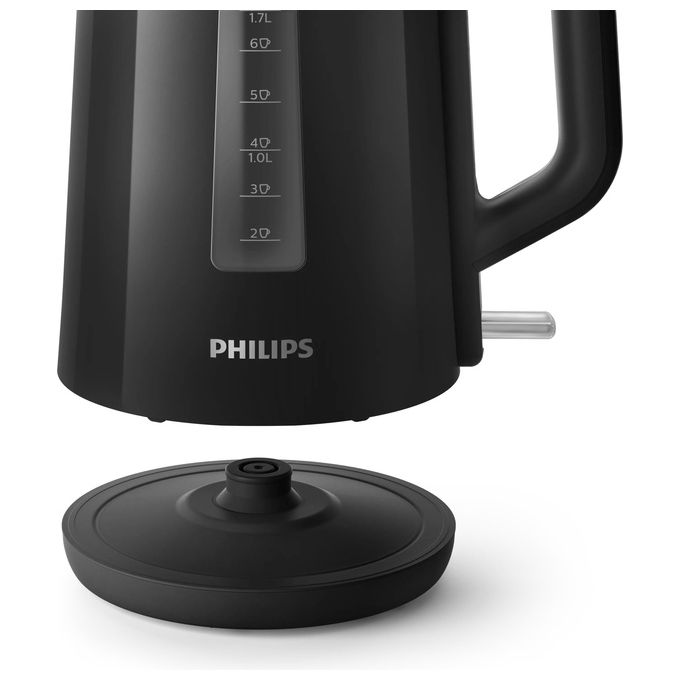 Philips HD9318-20 Serie 3000 Bollitore Elettrico 1,7 L 2200W base girevole 360° filtro anticalcare colore Nero
