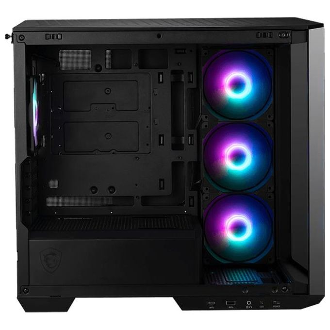 MSI 306-7G24R21-809 MAG PANO M100R PZ Case Micro Tower con Supporto Micro-ATX Mini-ITX 5 Slot Espansione 4 Ventole ARGB Preinstallate colore Nero