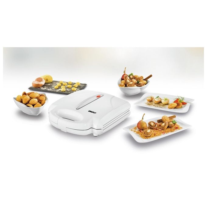 Unold Piastra per Waffle 1400W Acciaio Inossidabile-Bianco