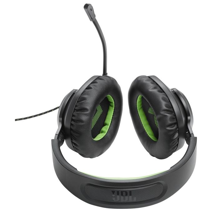 JBL JBLQ100XBLKGRN Quantum 100X Cuffie Gaming Over-Ear Cablate Microfono Rimovibile compatibili Xbox PlayStation Nintendo Switch PC colore Nero