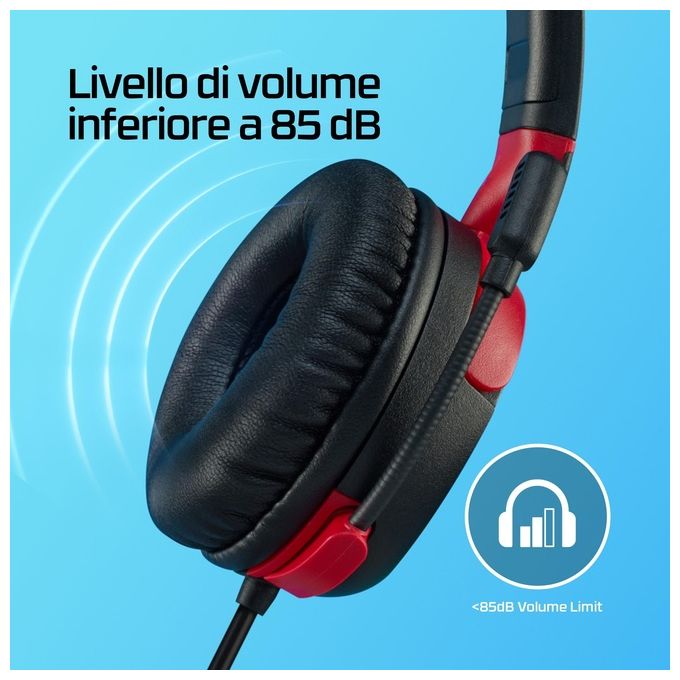 Hyperx Cloud Mini Gaming Headset Nero e Rosso