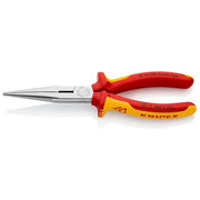 Knipex 26 16 200 Pinza a Becchi Mezzotondi con Tronchese 200mm VDE 1000V acciaio al vanadio colore Rosso Giallo