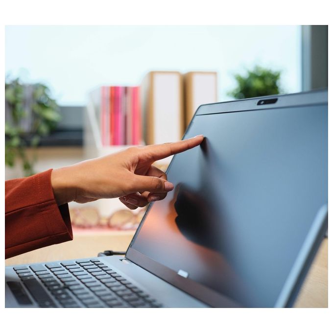 Trust 25195 Primo Filtro Privacy Laptop 15,6'' Antiriflesso Antigraffio Anti Luce Blu Angolo 60° Compatibile Touchscreen colore Nero