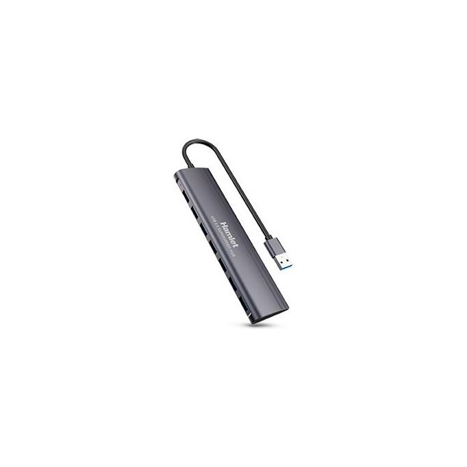 Hamlet Hub Usb3.0 Slim 7 Porte 5.0gbps