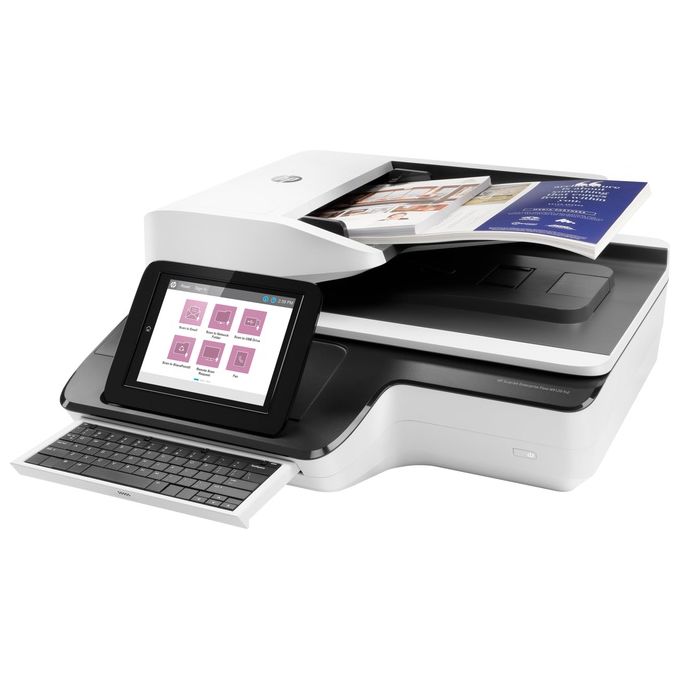 HP Scanjet Enterprise Flow N9120 fn2 600x600 Dpi Flatbed and ADF Scanner Nero-Bianco A3