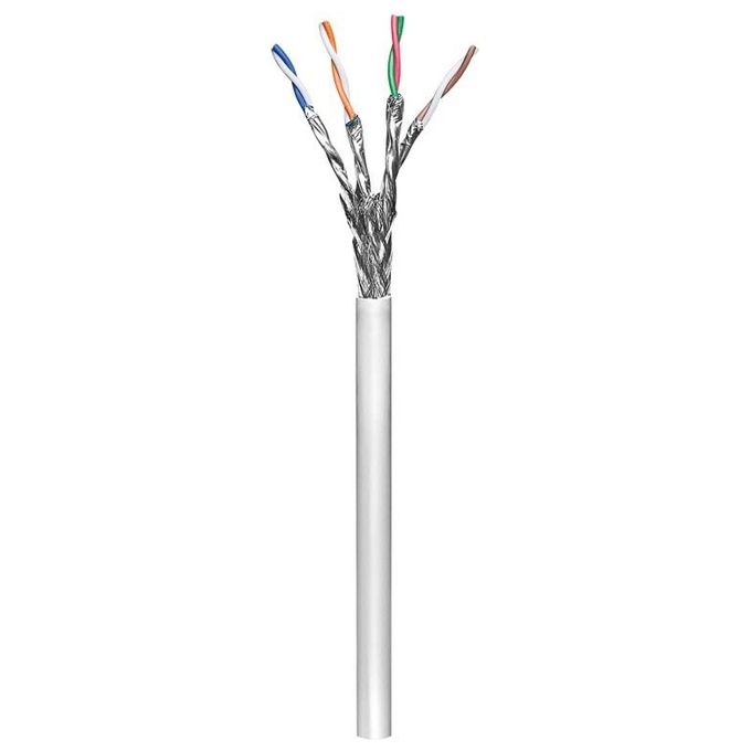 Wentronic 93953 Cavo Flessibile S-Ftp per Reti Categoria 6 Cca Matassa 100mt