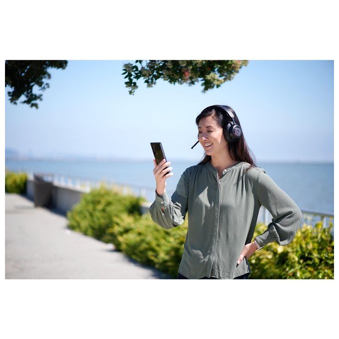 Kensington K83452WW Cuffie over-ear Bluetooth H3000 Cancellazione Rumore Attiva con AI Durata Batteria 60 h Connessione Bluetooth 5.2 colore Nero