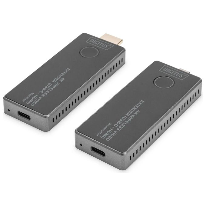 Digitus DS-55324 Set di estensori video wireless 4K 30 m USB-C HDMI 4K-30Hz colore Nero