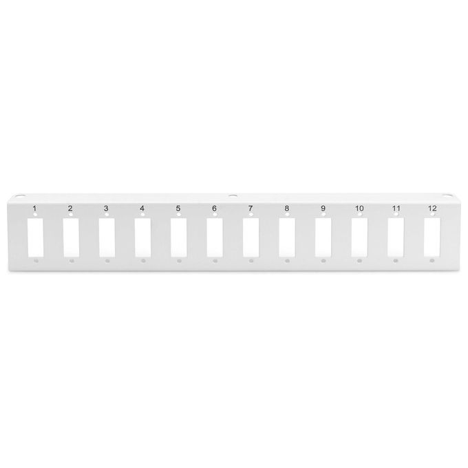 DIGITUS piastra adattatore per dn-96800m-2, grigio (ral 7035) 12x sc-dx, lc-qd
