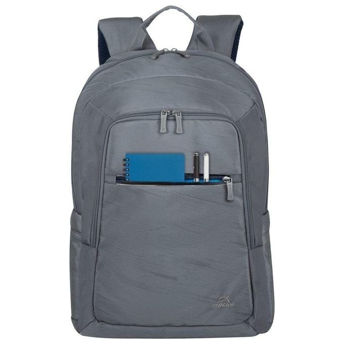 Rivacase 7561 Alpendorf Zaino per Laptop 16'' Scomparto Imbottito Tasche Organizzate Materiale Riciclato RPET colore Grigio