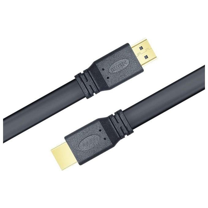 Techly Cavo Hdmi 2.0 High Speed con Ethernet A-A M-M Piatto 0.5mt