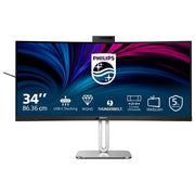 Philips 34B2U6603CH Serie 6000 Monitor Curvo 34'' WQHD 3440x1440 VA 120Hz HDR400 Thunderbolt 4 Webcam Integrata colore Antracite