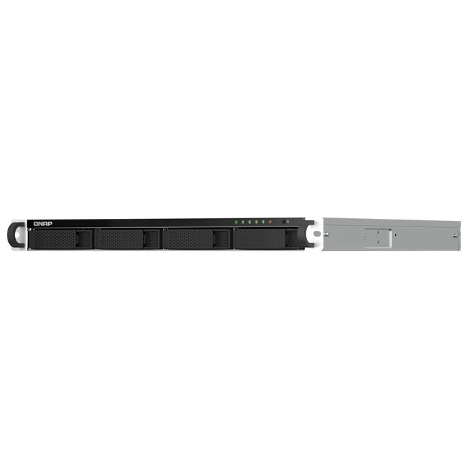 QNAP TS-464U-RP-8G TS-464U-RP NAS Rack 1U 4 bay Intel Celeron N5095 8 GB DDR4 2 porte 2,5GbE HDMI 4K colore Nero