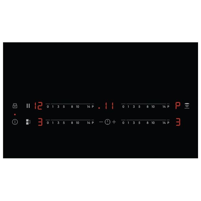 Electrolux EIL83443 Serie 600 Piano cottura a induzione 80 cm 4 zone Bridge Hob2Hood Slider Touch colore Nero