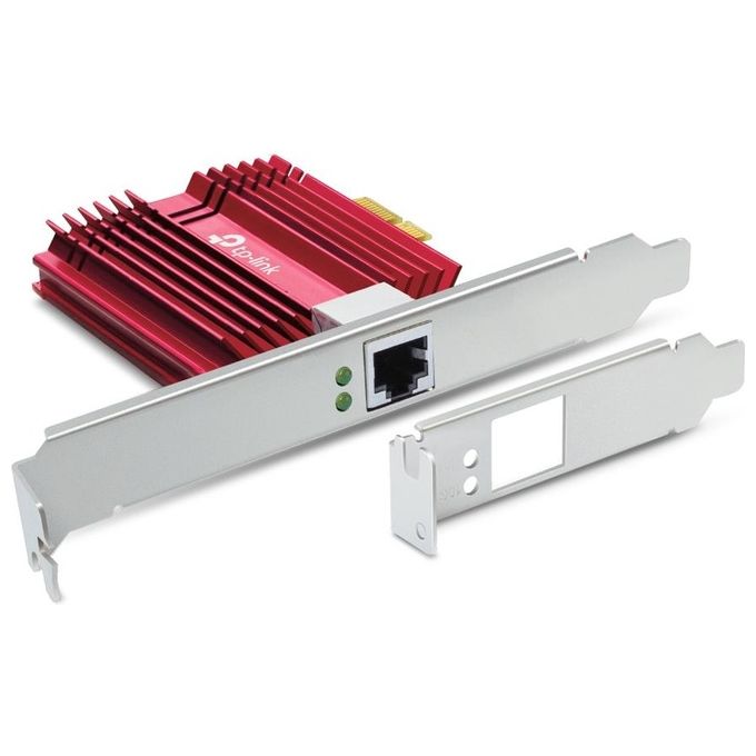 TP-Link TX401 Scheda di Rete PCI Express 10 Gigabit Ethernet 10000 Mbit-s Multi-Velocita' colore Rosso