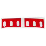 Link Confezione 5 Coppie Etichette Rosse per Supporti Laterali 19'' Multiprese Rack