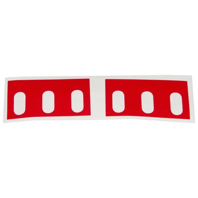 Link Confezione 5 Coppie Etichette Rosse per Supporti Laterali 19'' Multiprese Rack