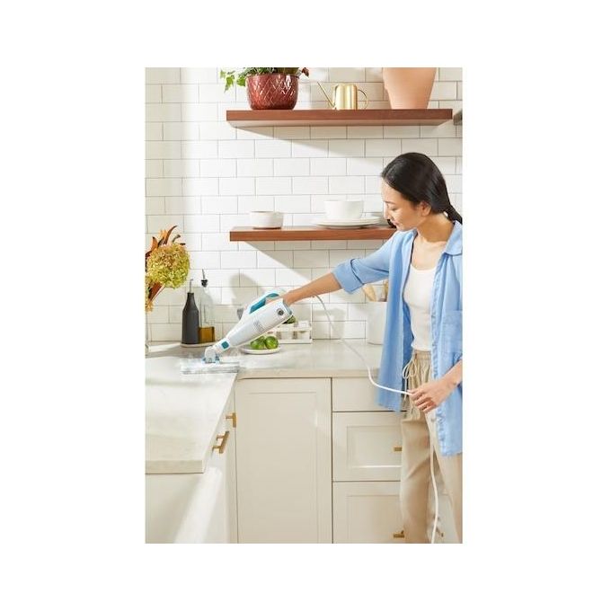 Black and Decker BHSM15FX08 Pulitore a Vapore Portatile 1500 W 0,5 L 8 Accessori riscaldamento 30 s colore Bianco