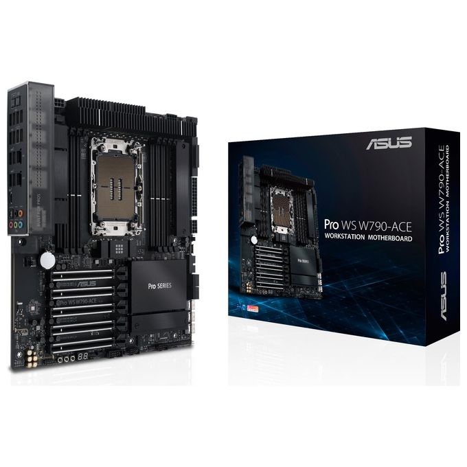 Asus PRO WS W790-ACE Scheda Madre SSI CEB Socket LGA4677 Intel W790 DDR5 ECC 8 slot PCIe 5.0 colore Nero