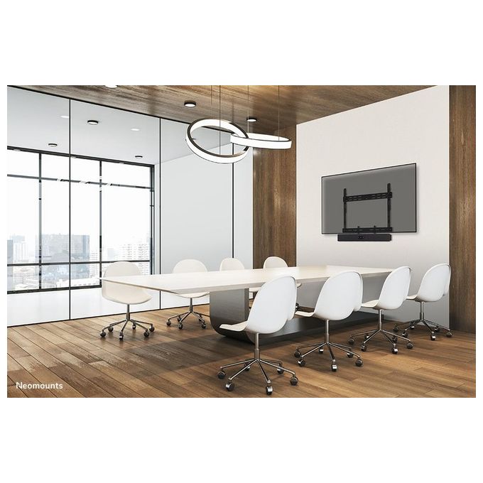 Neomounts WL30S-850BL18 Supporto TV a Parete Fisso per Schermi 43''-86'' VESA 100x100-800x400 mm Regolazione Altezza 0-20 mm Distanza dal Muro 3.3 cm colore Nero