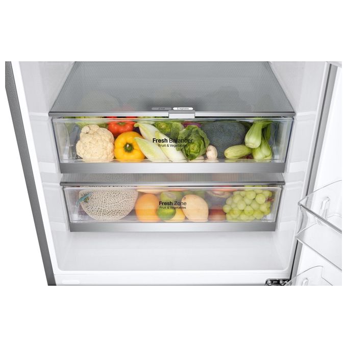 LG GBB567PZCMB Frigorifero Combinato 462 L 185 cm Classe E 41 dB No Frost Wi-Fi Door Cooling Linear Cooling colore Acciaio Inox