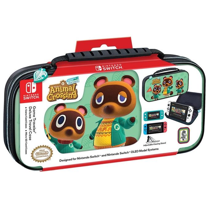 Bigben Interactive NNS34AC Custodia Animal Crossing New Horizons Nintendo Switch Switch Lite Switch OLED 8 slot colore Multicolore