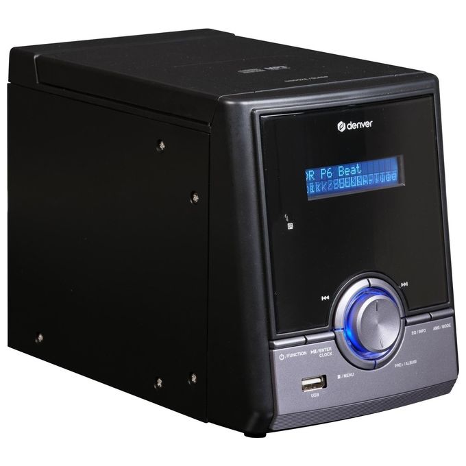Denver MDA-285 Microsistema Audio DAB+ FM CD Bluetooth 5.0 USB MP3 2x50W con Altoparlanti colore Nero