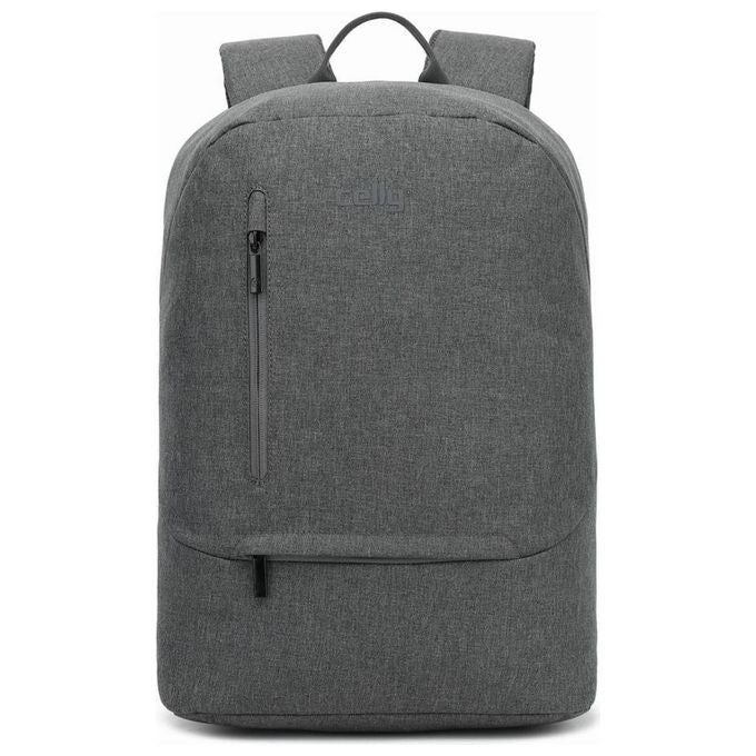 Celly DAYPACKGR Zaino Porta PC Casual da Viaggio 15.6'' 3 Scomparti Spallacci Regolabili colore Grigio