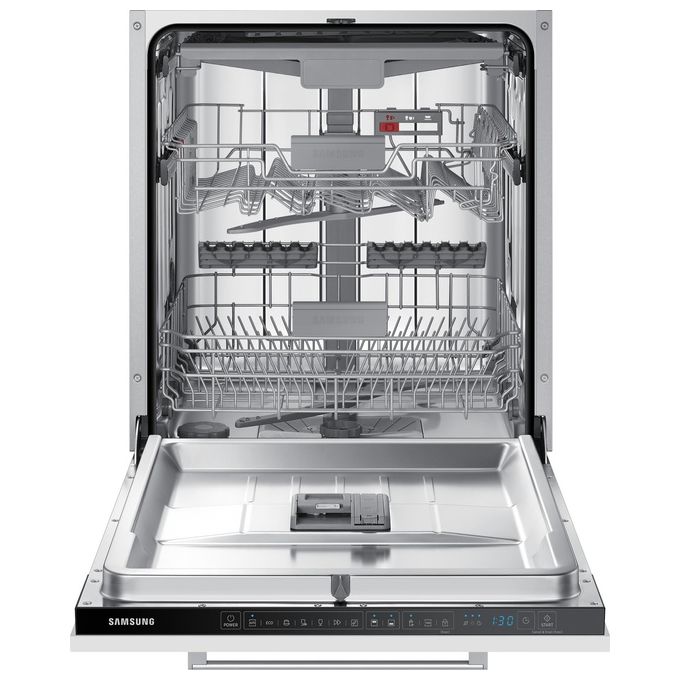Samsung DW60CG550I00 Serie 5 Lavastoviglie da Incasso 14 coperti Classe D 44 dB Auto Open Hygiene Care Aqua Stop (82x60x55 cm) colore Nero
