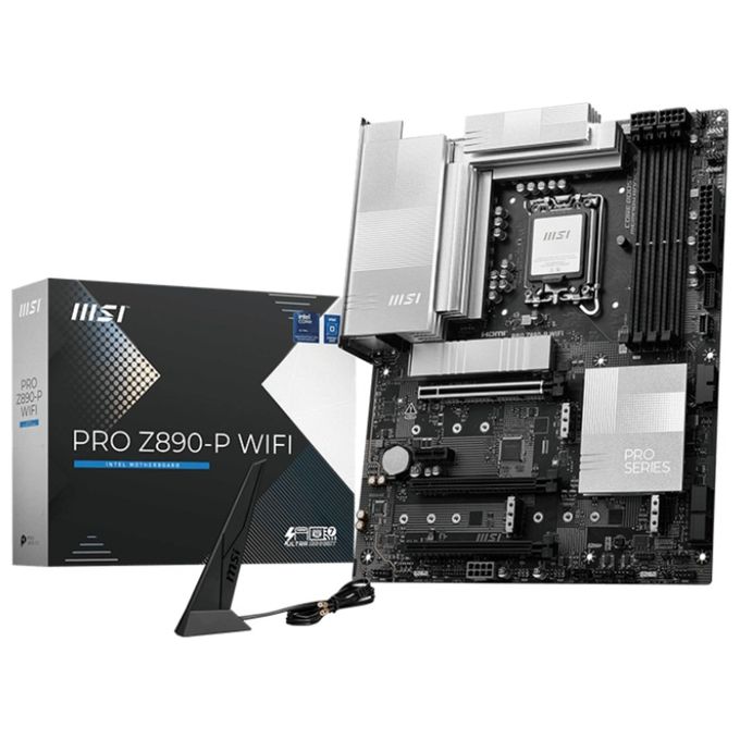 MSI PRO Z890-P WIFI Scheda Madre ATX Intel Z890 LGA 1851 DDR5 fino a 256 GB Wi-Fi 7 Bluetooth 5.4 5GbE colore Nero