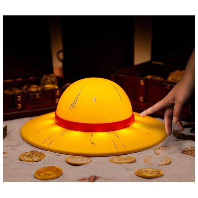 ABYstyle ABYLIG021 One Piece Lampada LED Cappello di Paglia Monkey D. Luffy a Batteria colore Giallo