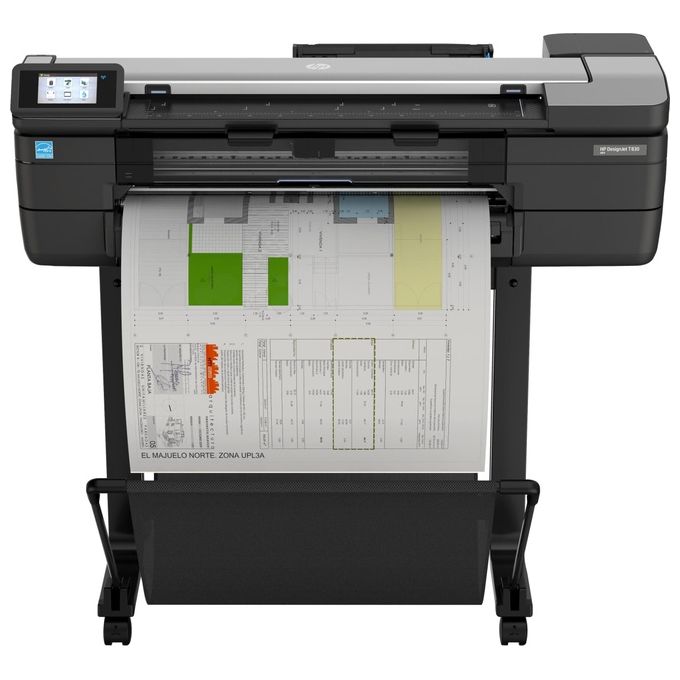 HP F9A28D#B1K Designjet Stampante Multifunzione a Getto d'Inchiostro 2400 x 1200 dpi Wi-Fi Ethernet 4 Cartucce colore Nero