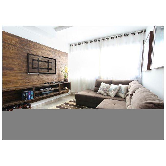 Equip 650323 Staffa per montaggio a parete fissa per TV curvo e piatto da 60'' a 100'' Capacita' fino a 100 Kg VESA 900x600 max colore Nero