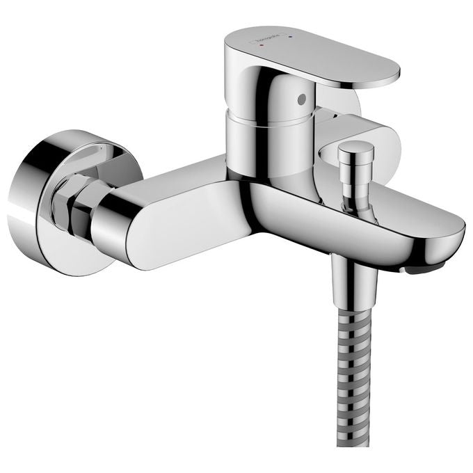 Hansgrohe 72440000 Rebris S Miscelatore Monocomando Vasca da Esterno 2 Funzioni Bocca Vasca e Doccetta Sistema Ceramico Temperatura Regolabile colore Cromo